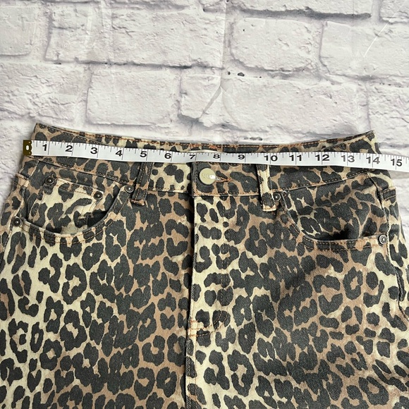 Oat New York Anthropologie Wide Leg Jeans Leopard print 6 - Picture 5 of 9